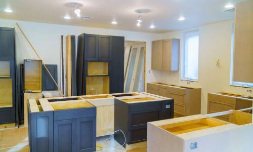 kitchen under construction