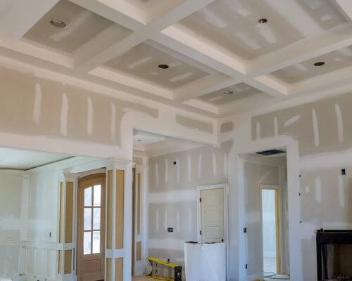 House being sheetrock